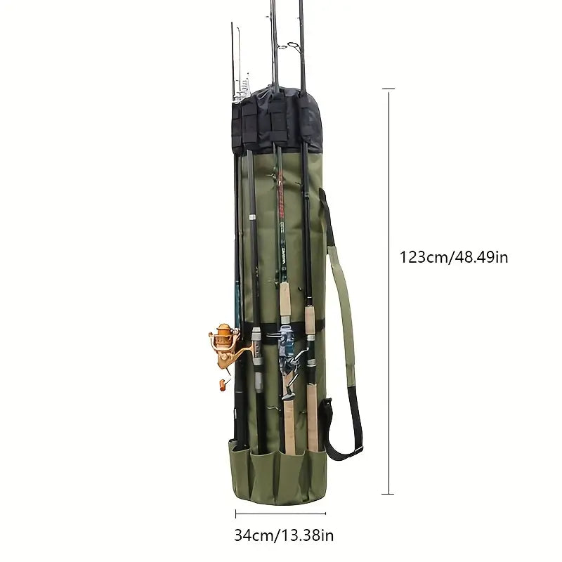 Angler's Arsenal: 5-Rod Fishing Gear Bag