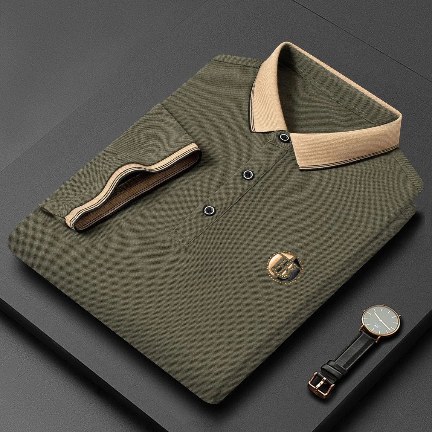 Golden Titanium Polo Shirt