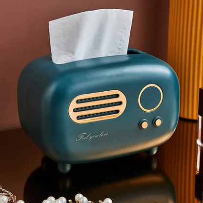 Retro Radio Tissue Box