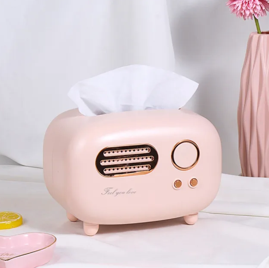 Retro Radio Tissue Box