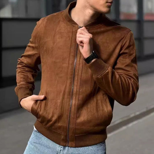 Boston Suede Bomber Jacket