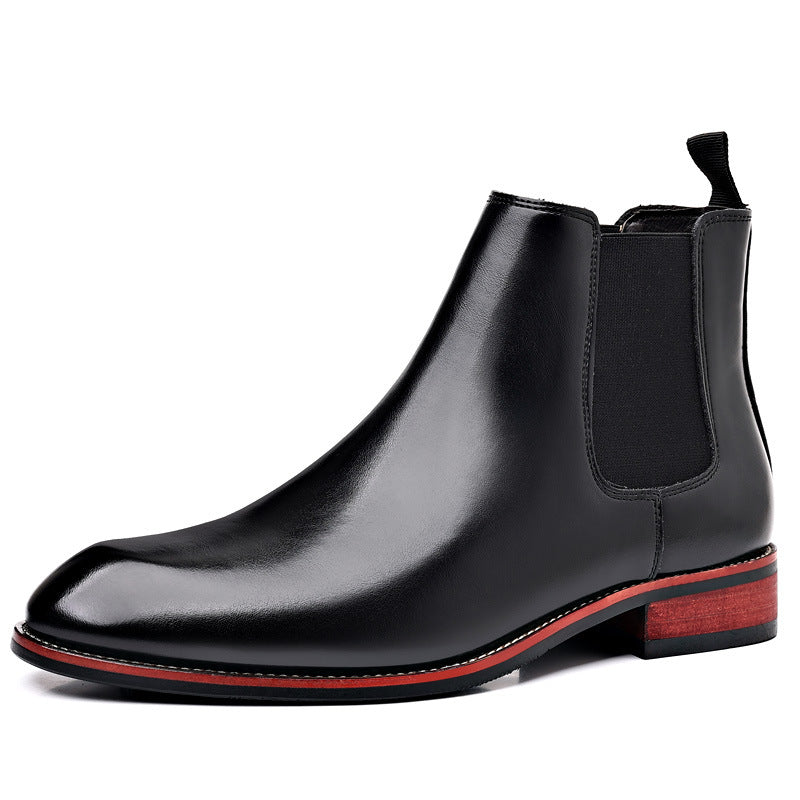 Refined Step Leather Chelsea Boots