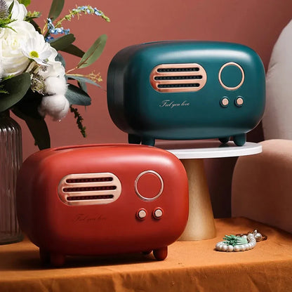 Retro Radio Tissue Box