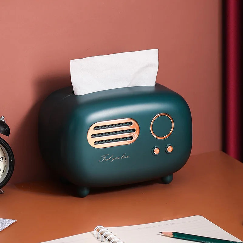 Retro Radio Tissue Box