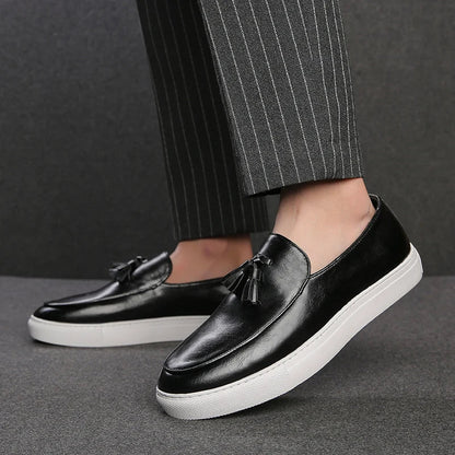 Men's Italian Cologne Leather Loafers