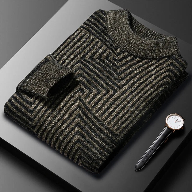 Men's Casual Striped Sweater