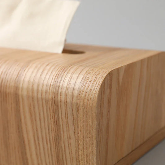 Oak Wooden Tissue Box