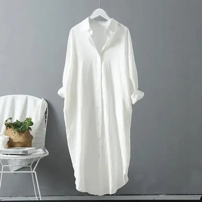 Women's Mary Shirt Dress Cotton Linen