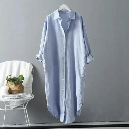 Women's Mary Shirt Dress Cotton Linen