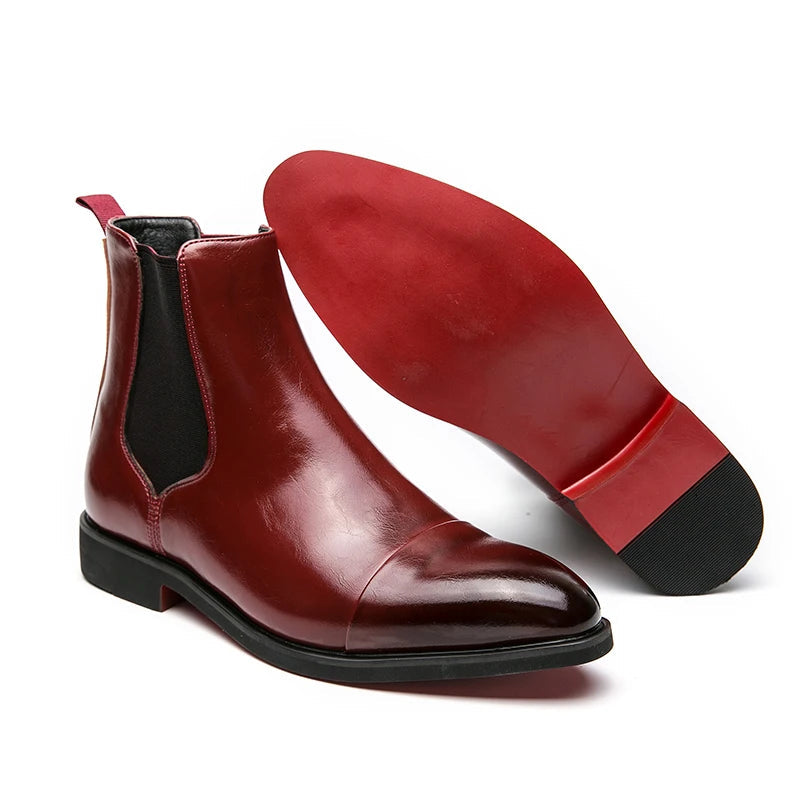 Carracci Signature Genuine Leather Chelsea Boots