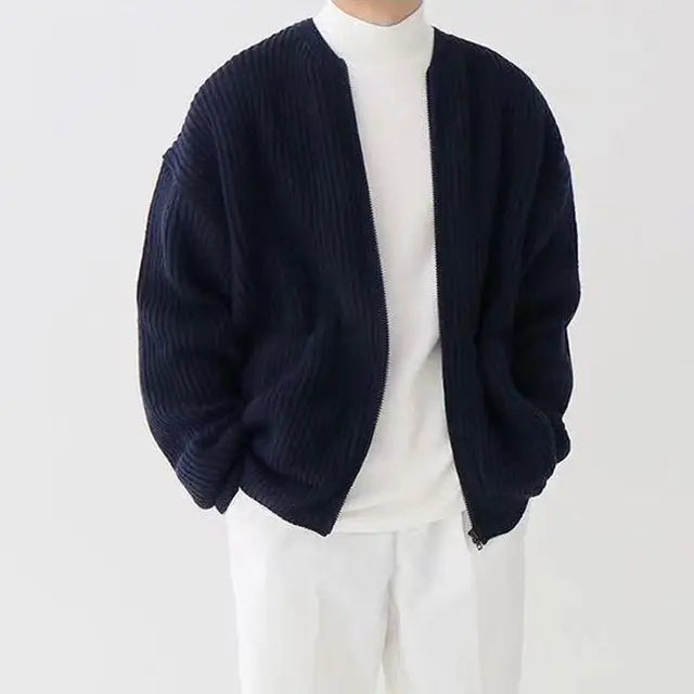 Essential Ribbed Knit Cardigan