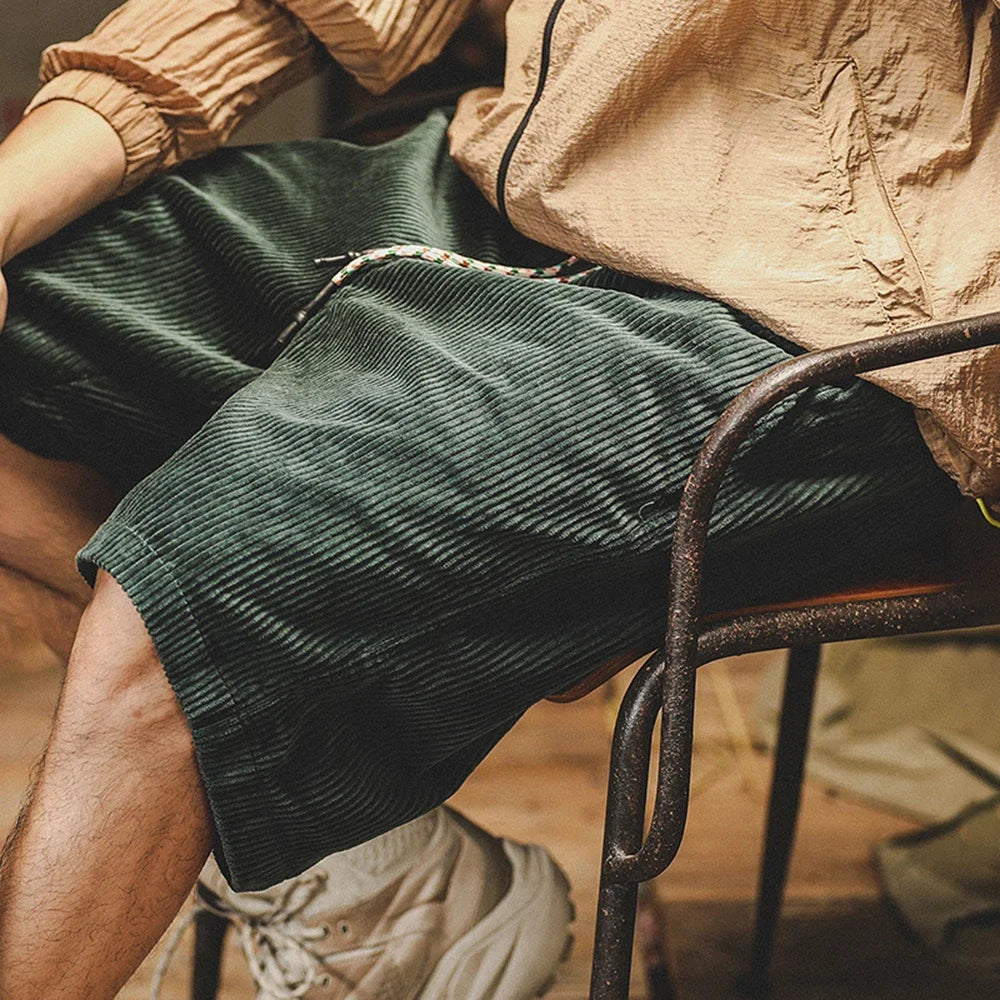 Men's Retro Corduroy Shorts