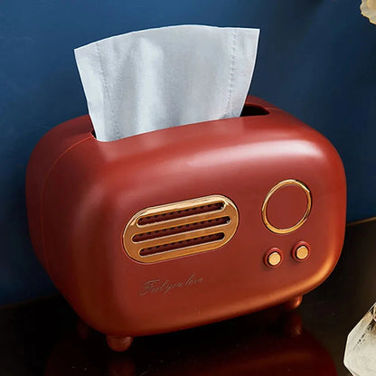 Retro Radio Tissue Box