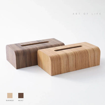 Oak Wooden Tissue Box